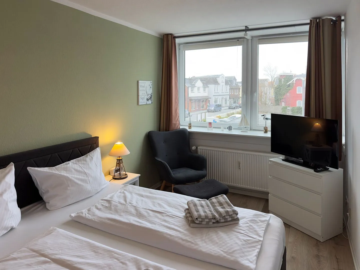 Haus Nordenlicht Ferienwohnung „Willkommen bei den Hartmanns" Wittdün auf Amrum - Schlafzimmer 2 der Ferienwohnung "Willkommen bei den Hartmanns" in Wittdün auf Amrum