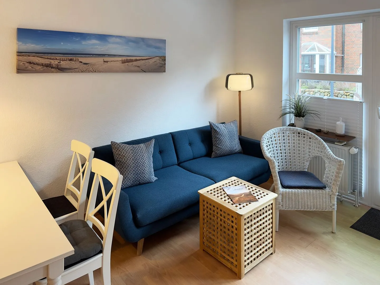 Huus Heverknob Ferienwohnung *Strandlöper* Wittdün auf Amrum - Wohnzimmer der Ferienwohnung Strandlöper in Wittdün auf Amrum