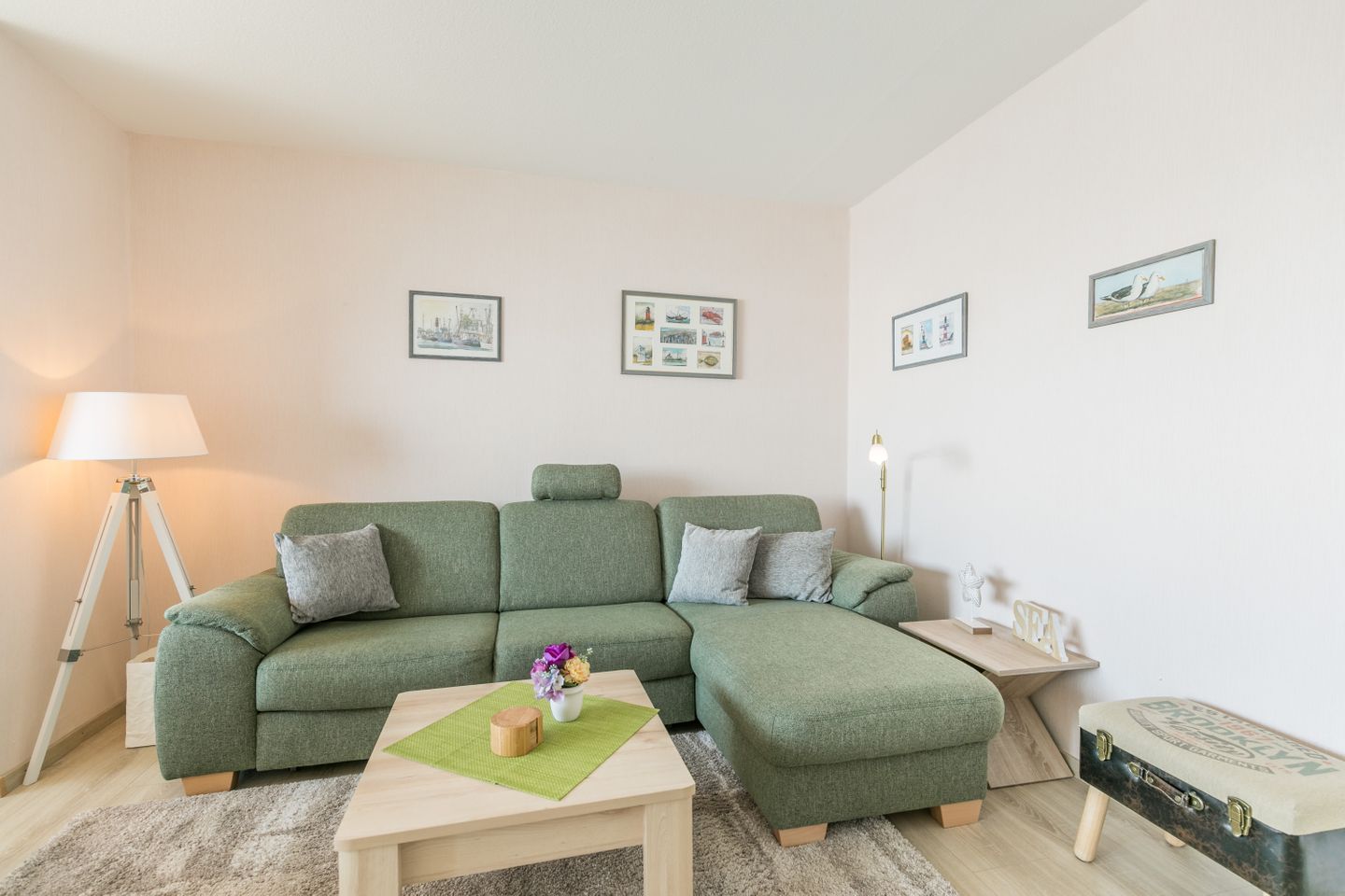 Hochhaus, Whg. Meeresrauschen / 12. OG, Wohnzimmer