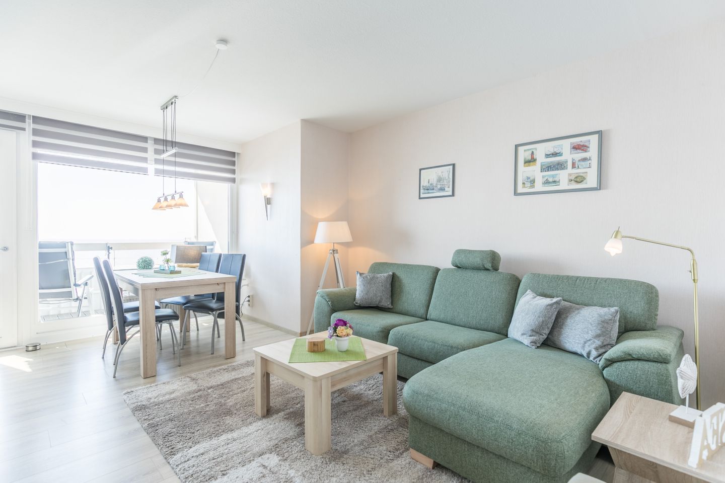 Hochhaus, Whg. Meeresrauschen / 12. OG, Wohnzimmer