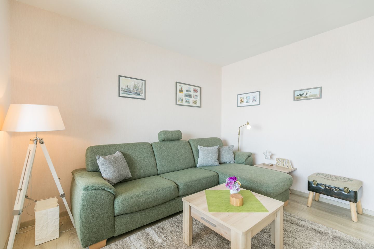 Hochhaus, Whg. Meeresrauschen / 12. OG, Wohnzimmer