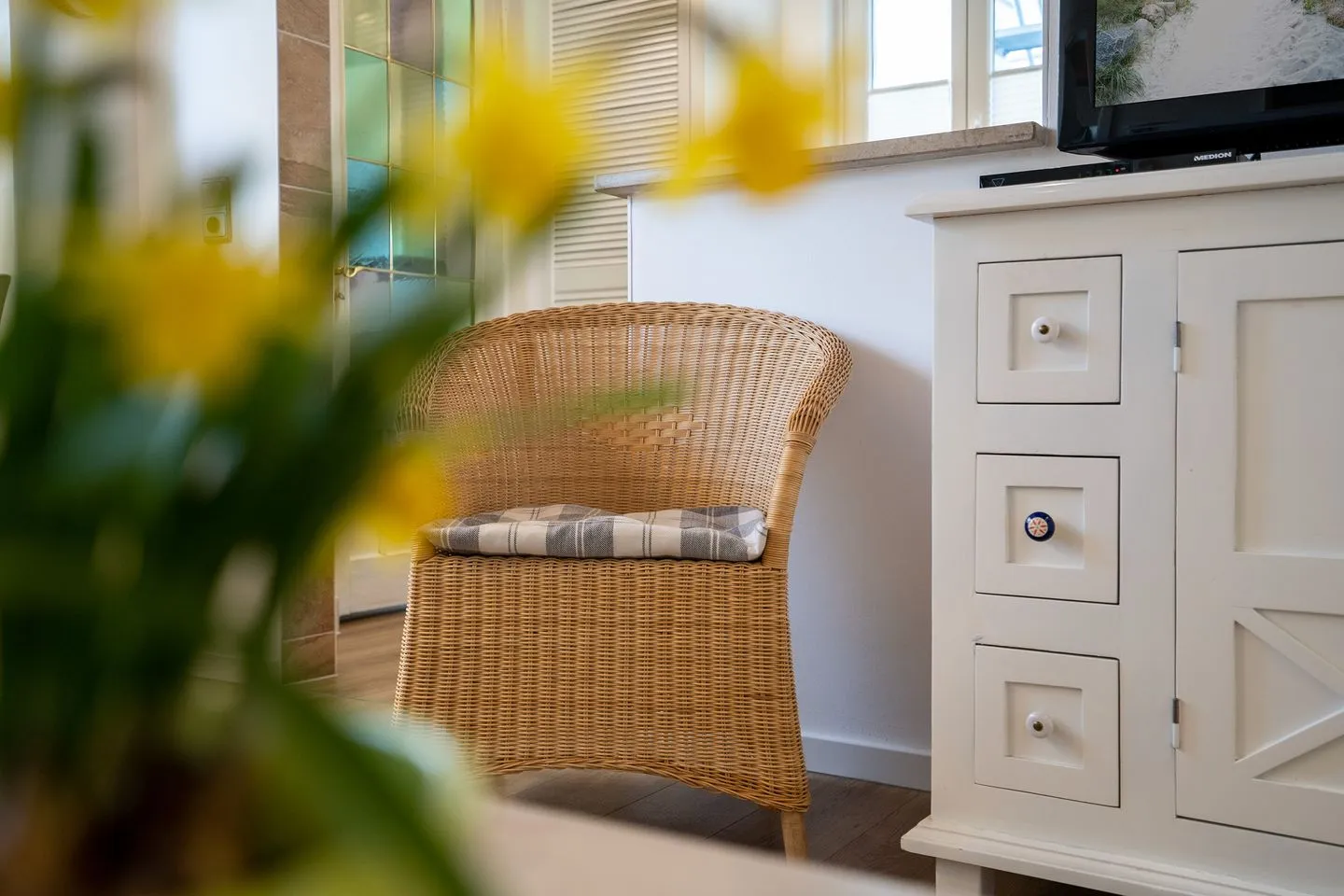 (STR85a) Ferienwohnung "Strandleben" Niendorf - Wohnzimmer