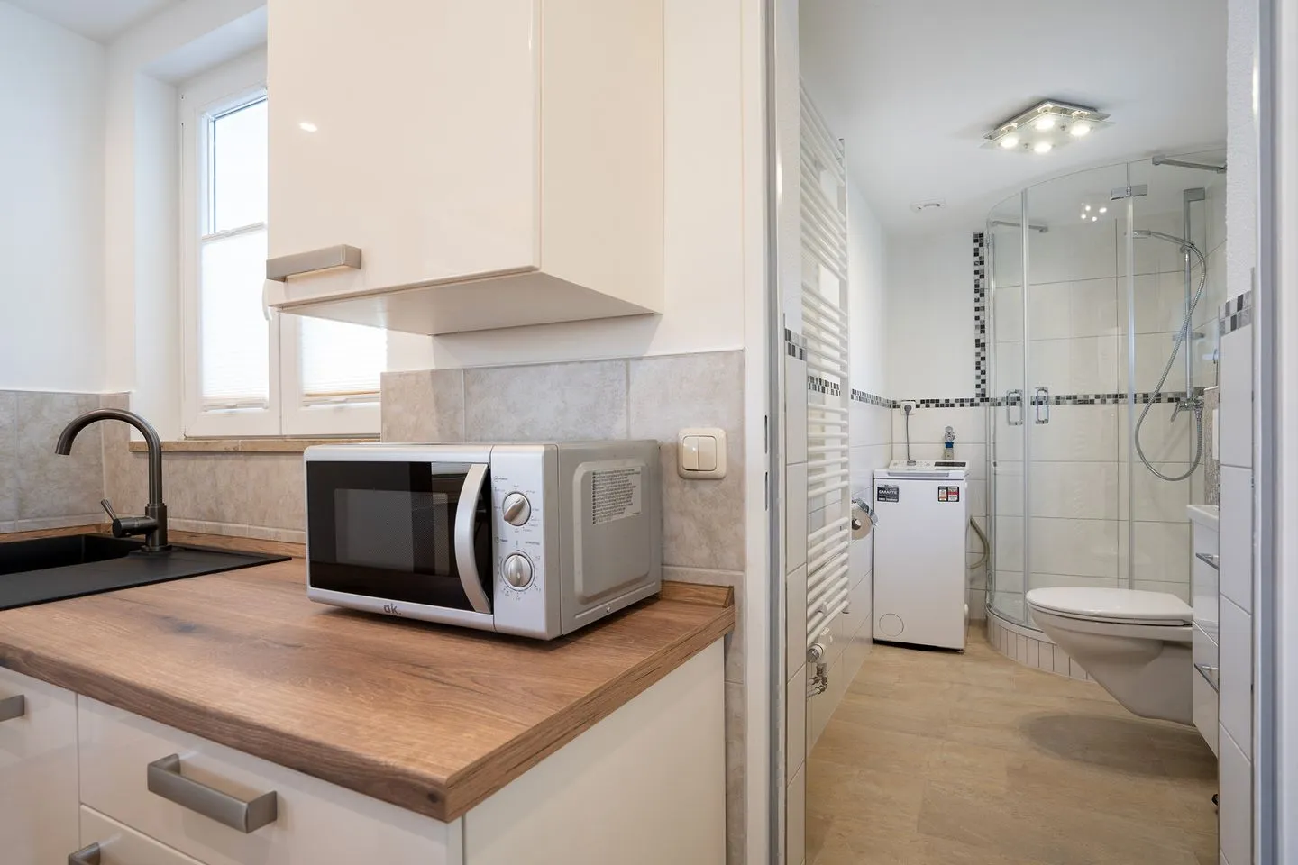 (STR85a) Ferienwohnung "Strandleben" Niendorf - Badezimmer