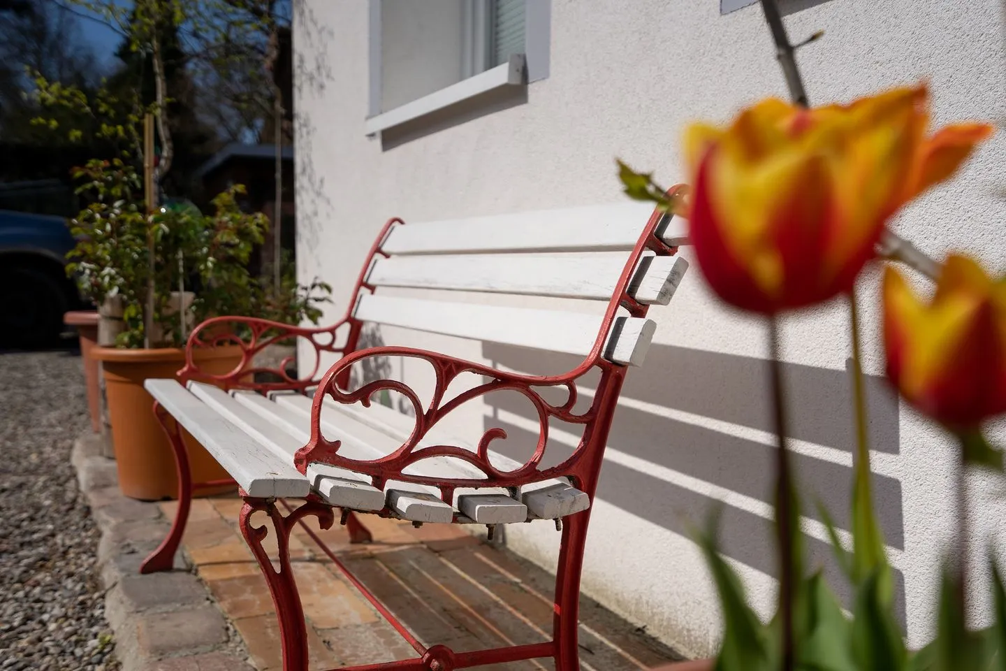 (STR85a) Ferienwohnung "Strandleben" Niendorf - Terrasse