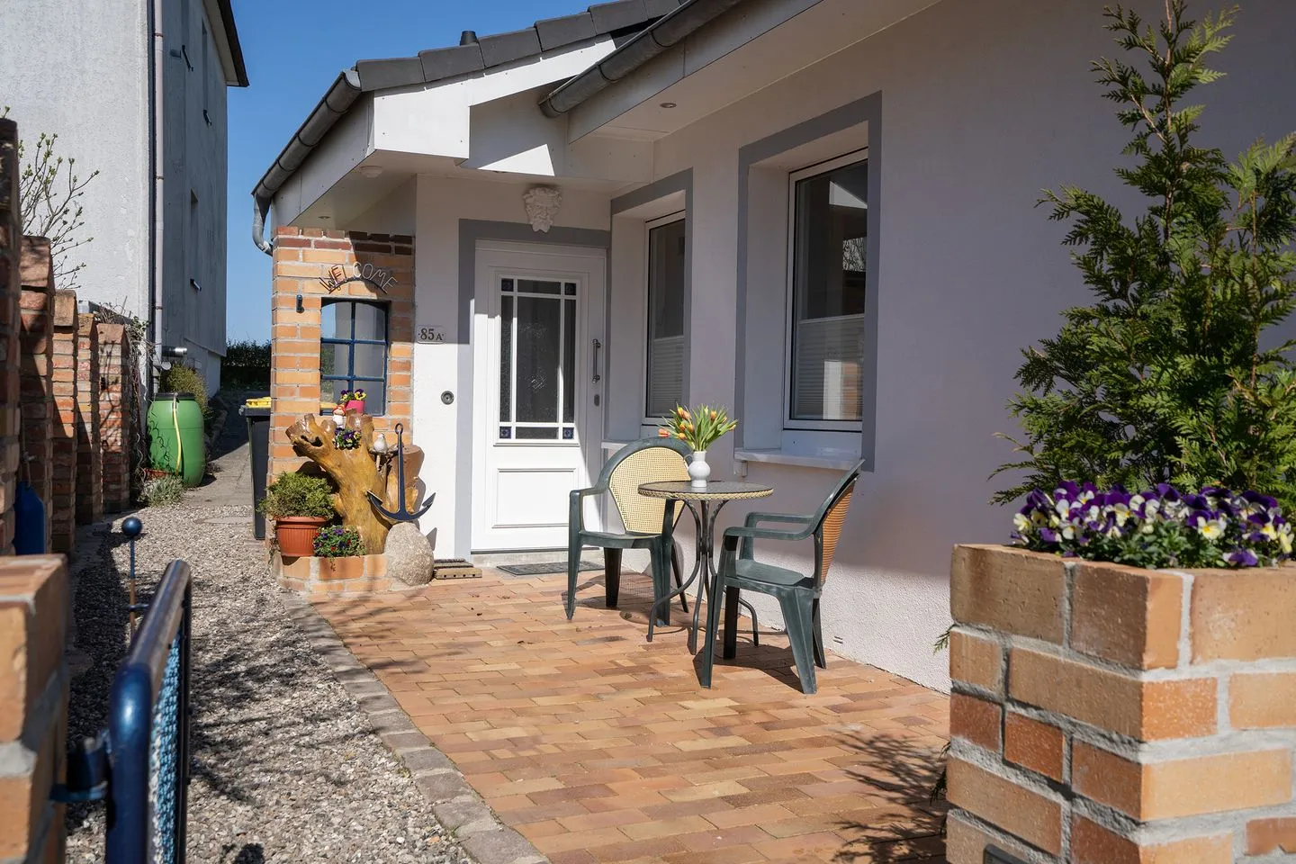 (STR85a) Ferienwohnung "Strandleben" Niendorf - Terrasse