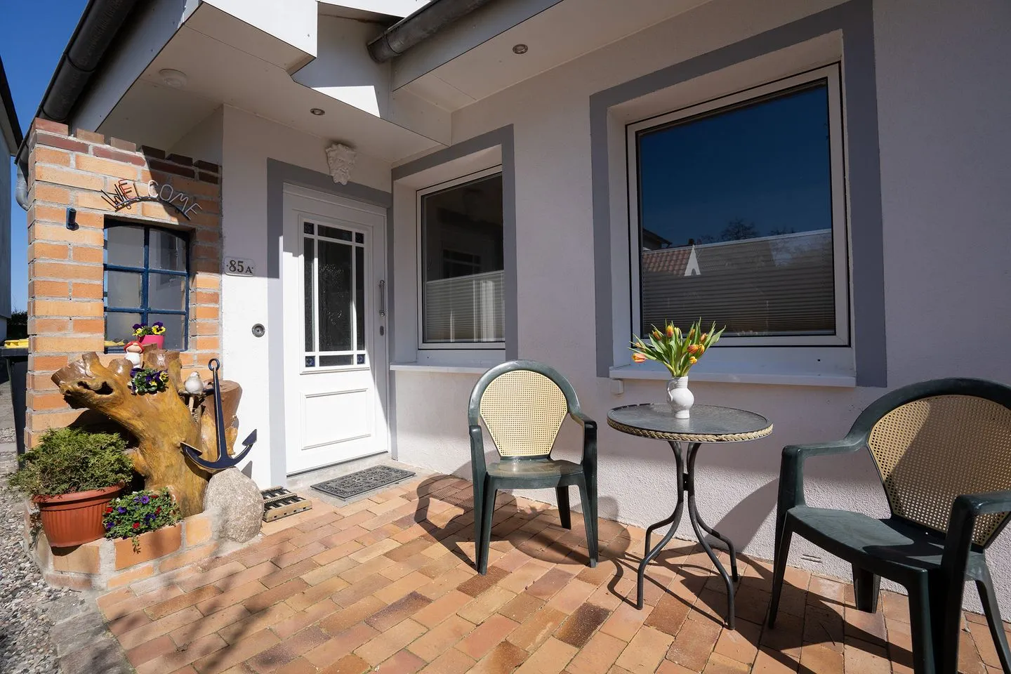 (STR85a) Ferienwohnung "Strandleben" Niendorf - Terrasse