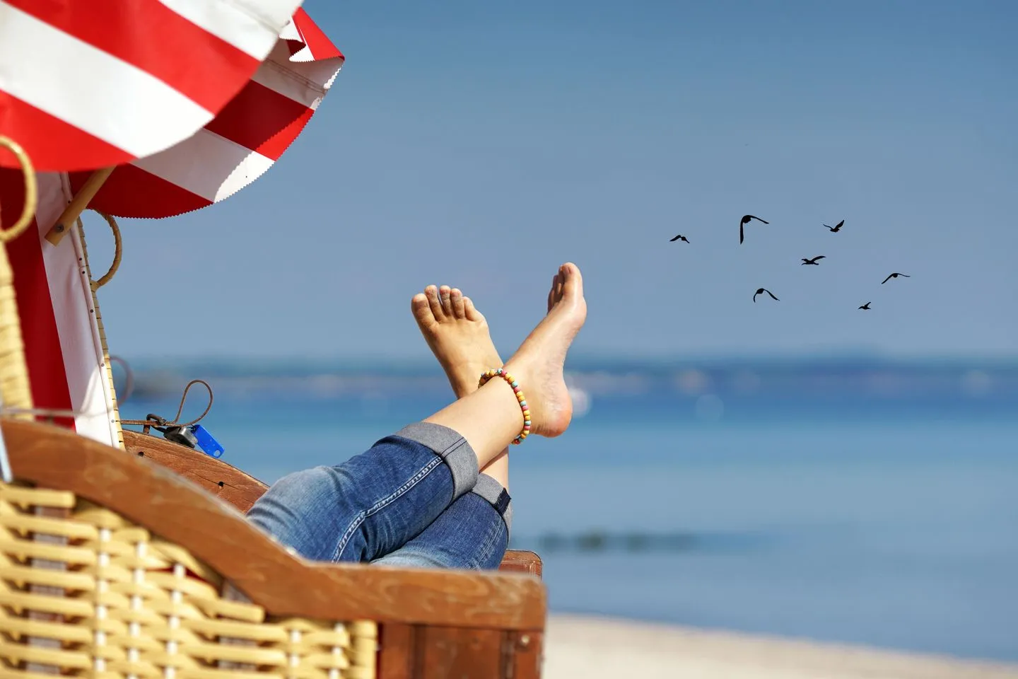 Haus *Südspitze 17* Ferienwohnung *Auszeit am Meer* Wittdün auf Amrum - Strand