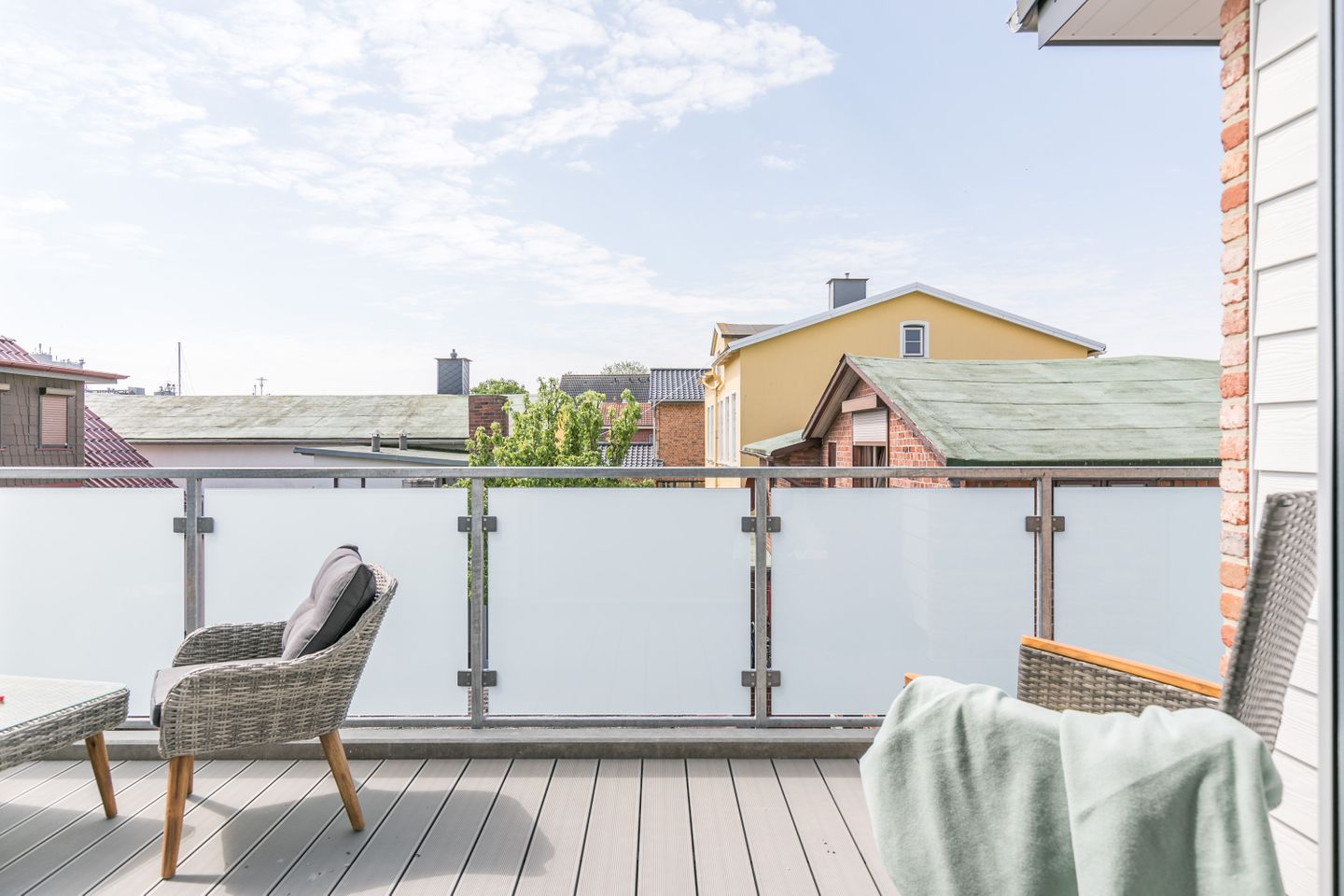 Deichidyll, Whg. Glücksmomente, Balkon in Süd-West-Lage
