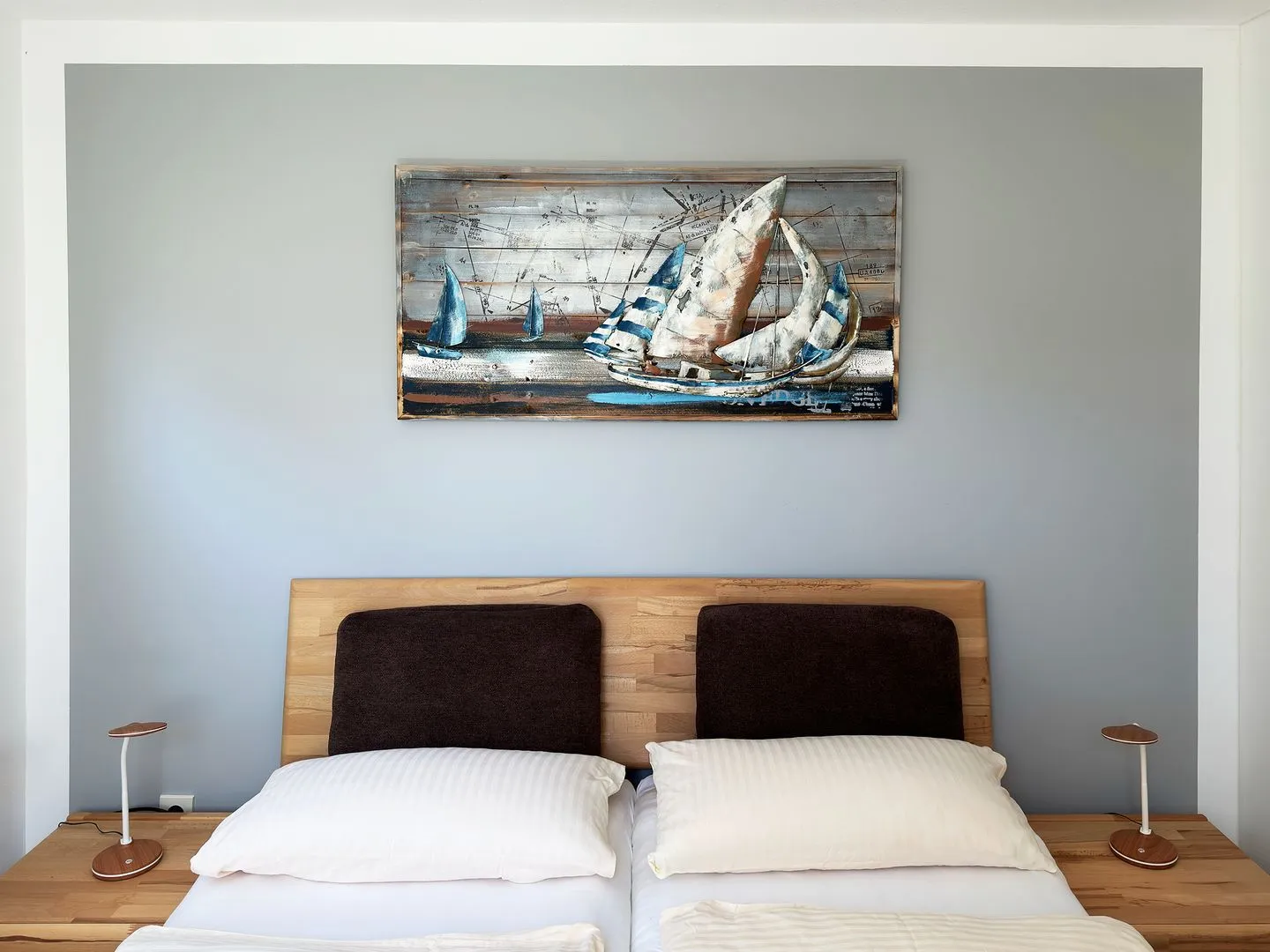 Haus *Üüs Aran* Ferienwohnung *Üüs Aran 2* Süddorf auf Amrum - Schlafzimmer