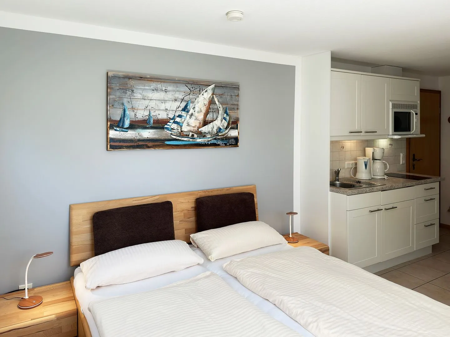 Haus *Üüs Aran* Ferienwohnung *Üüs Aran 2* Süddorf auf Amrum - Schlafzimmer