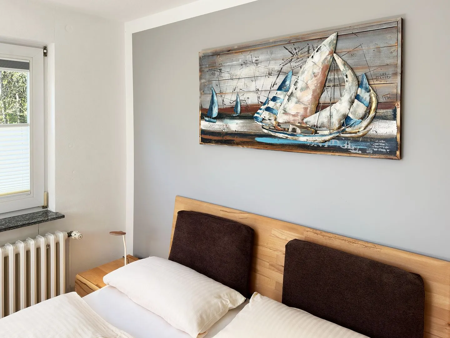 Haus *Üüs Aran* Ferienwohnung *Üüs Aran 2* Süddorf auf Amrum - Schlafzimmer