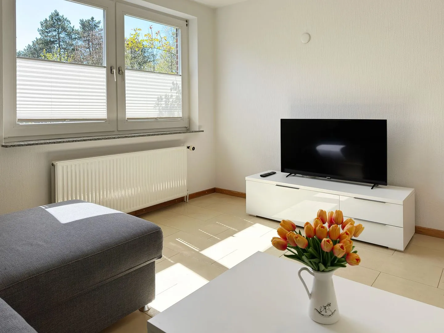 Haus *Üüs Aran* Ferienwohnung *Üüs Aran 4* Süddorf auf Amrum - Wohnzimmer in der Ferienwohnung Üüs Aran 4 in Süddorf auf Amrum