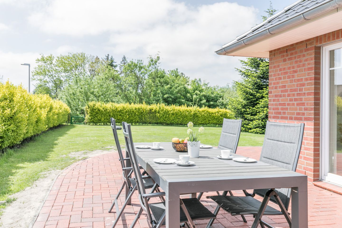 Ferienhaus Kleines Perlenhaus Terrasse