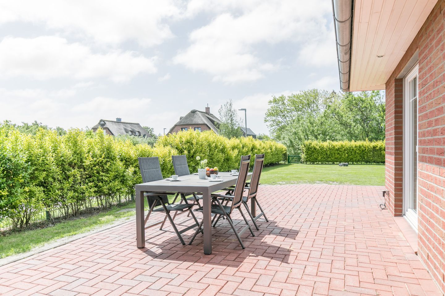 Ferienhaus Kleines Perlenhaus Terrasse
