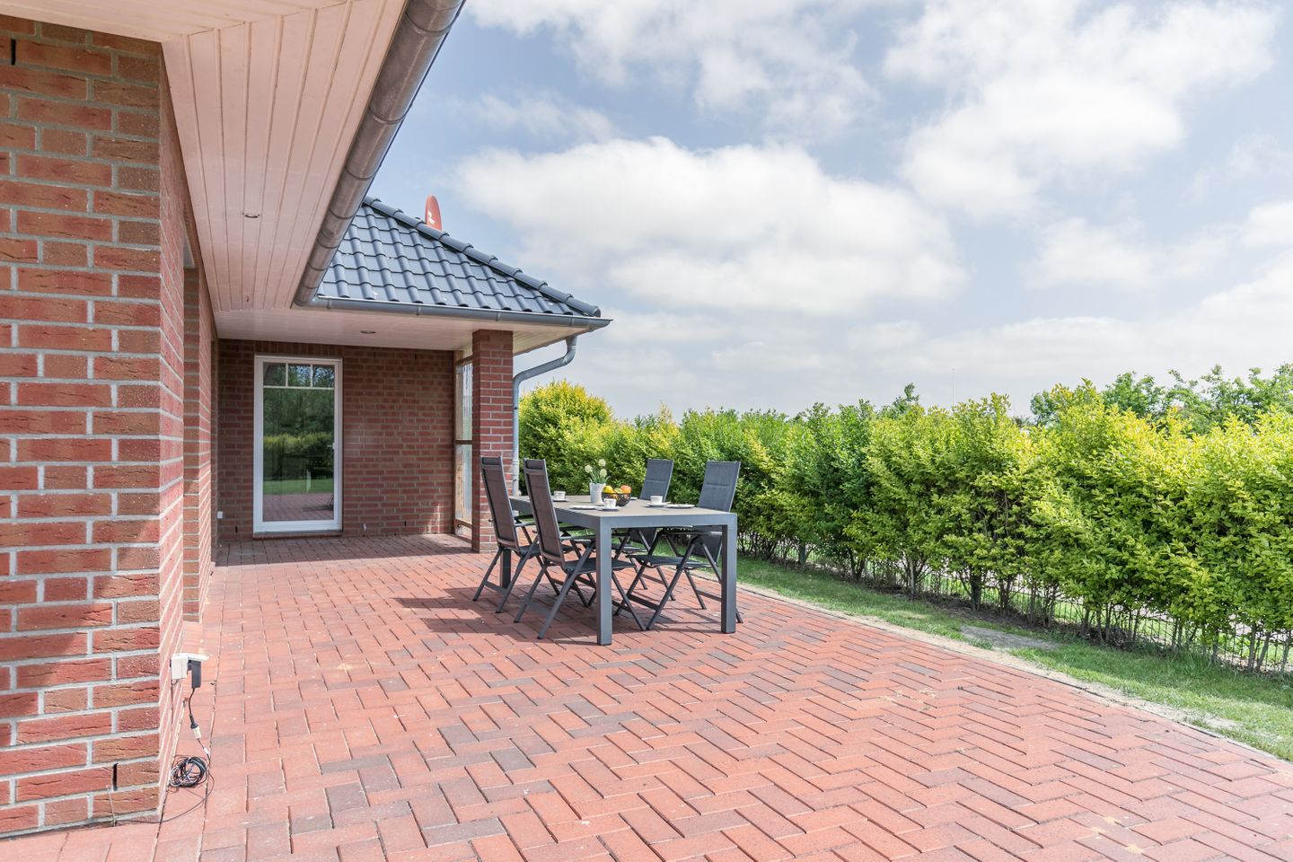 Ferienhaus Kleines Perlenhaus Terrasse