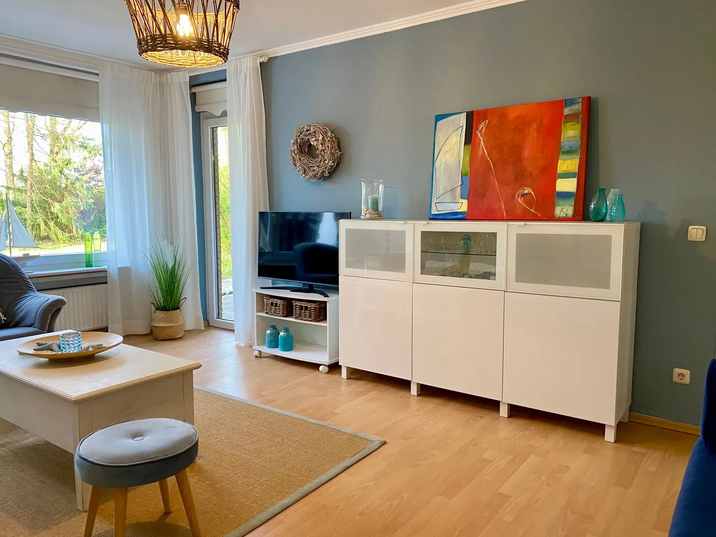 (MEI71) Ferienwohnung "Strandlust" Niendorf - Wohnzimmer