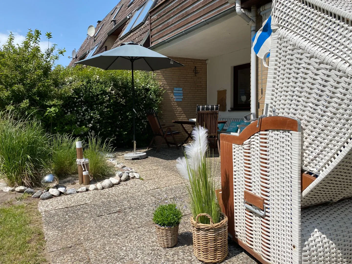 (MEI71) Ferienwohnung "Strandlust" Niendorf - Terrasse