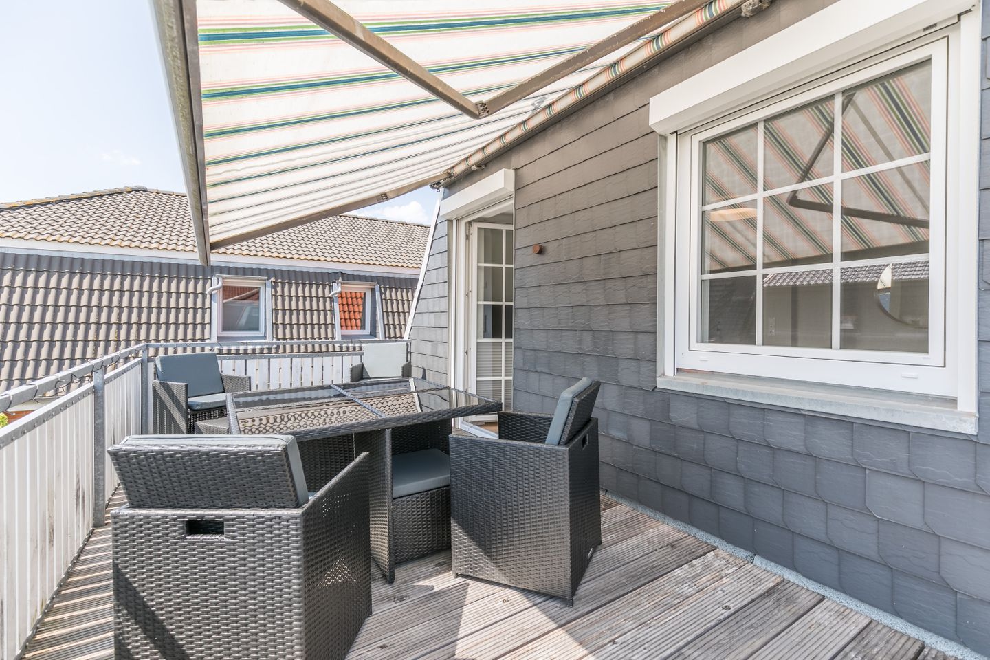 Ferienhaus Wellenhus Dachterrasse