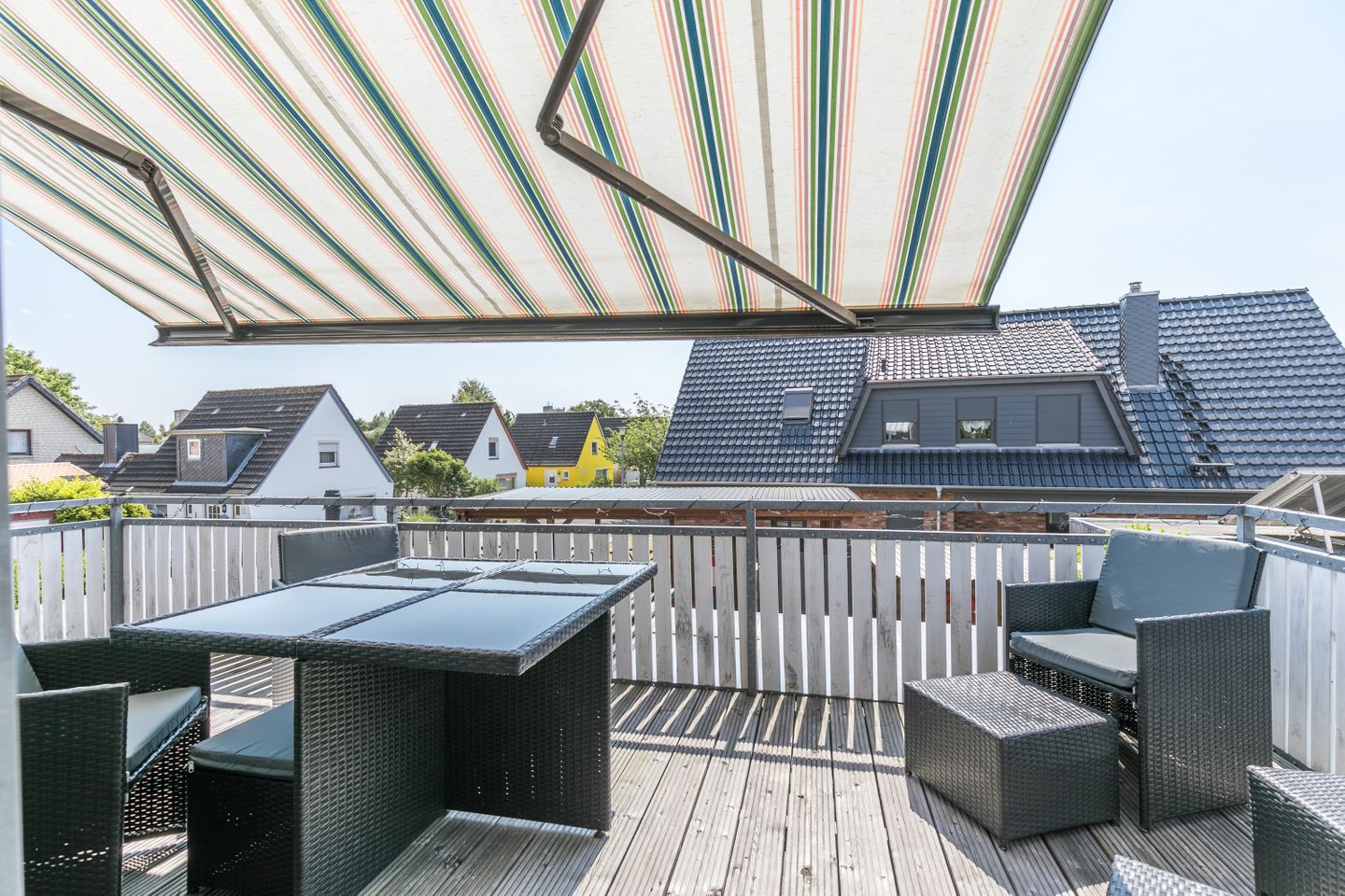 Ferienhaus Wellenhus Dachterrasse