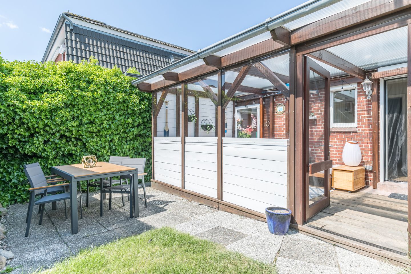 Ferienhaus Wellenhus Wintergarten