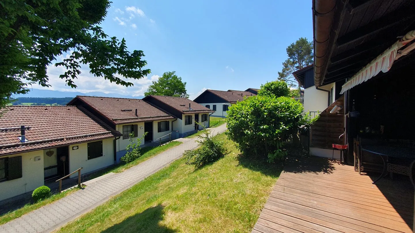 Feriendorf Hochbergle Haus 131 Lechbruck am See - Gartenblick