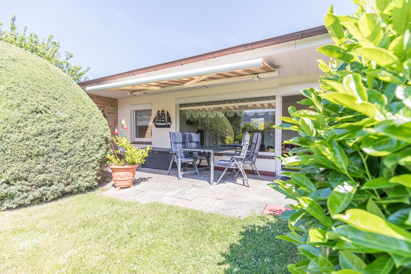 Bungalow Nordseetraum Terrasse