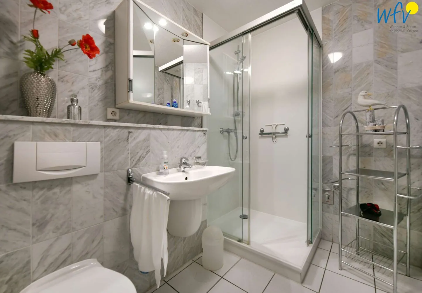 Residenz Binz Ferienwohnung 19 Rügen - Binz - Badezimmer