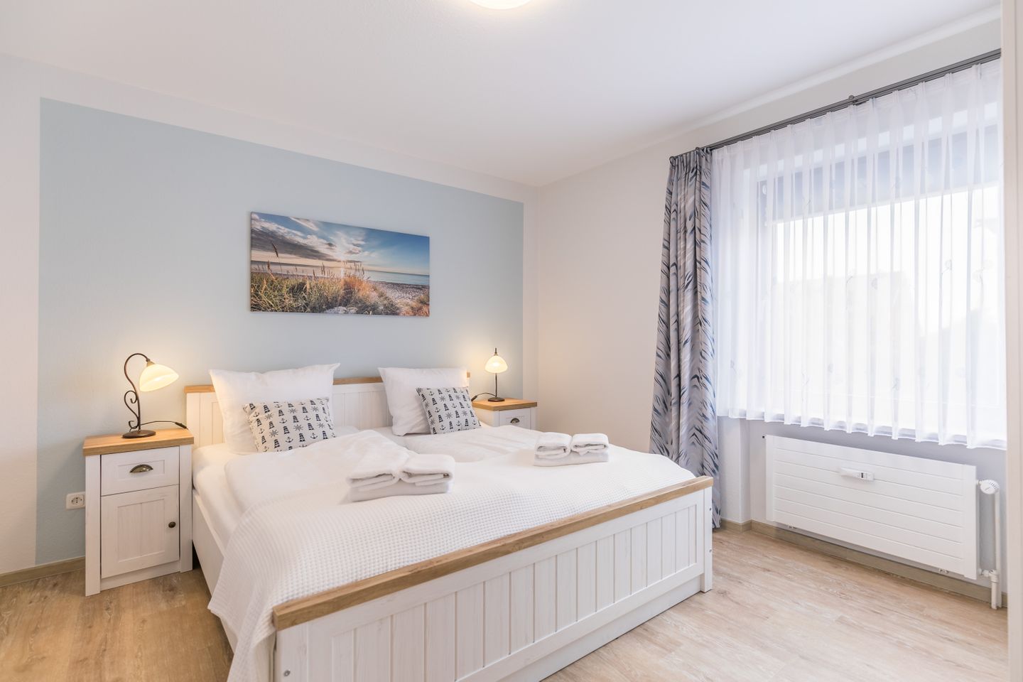 Blick ins Schlafzimmer