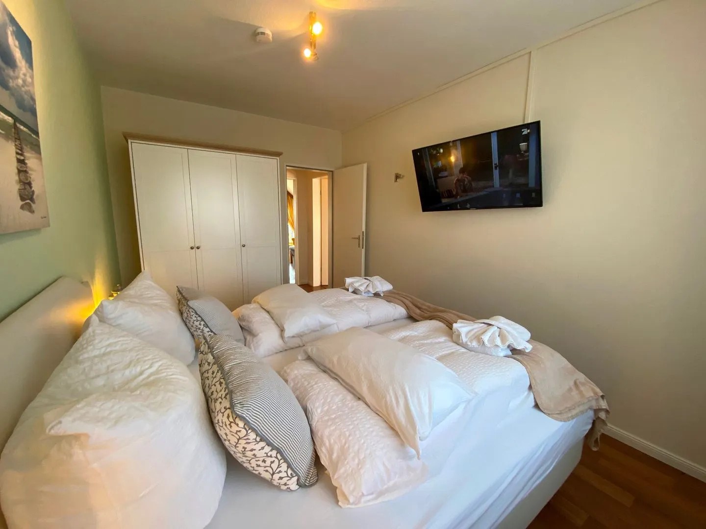 Haus Övern Diek Wohnung 5 Büsum - Schlafzimmer