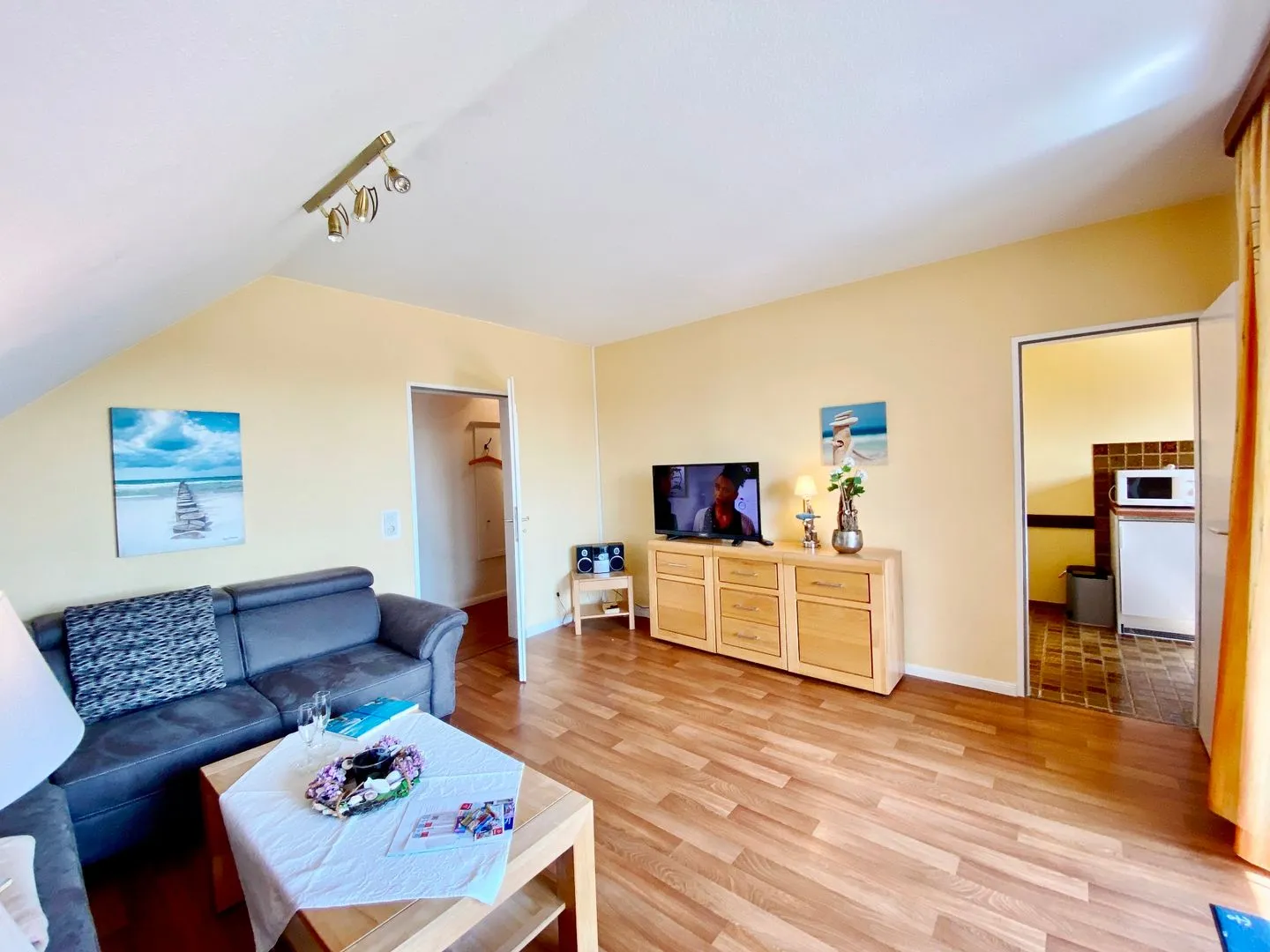 Haus Övern Diek Wohnung 5 Büsum - Wohnzimmer
