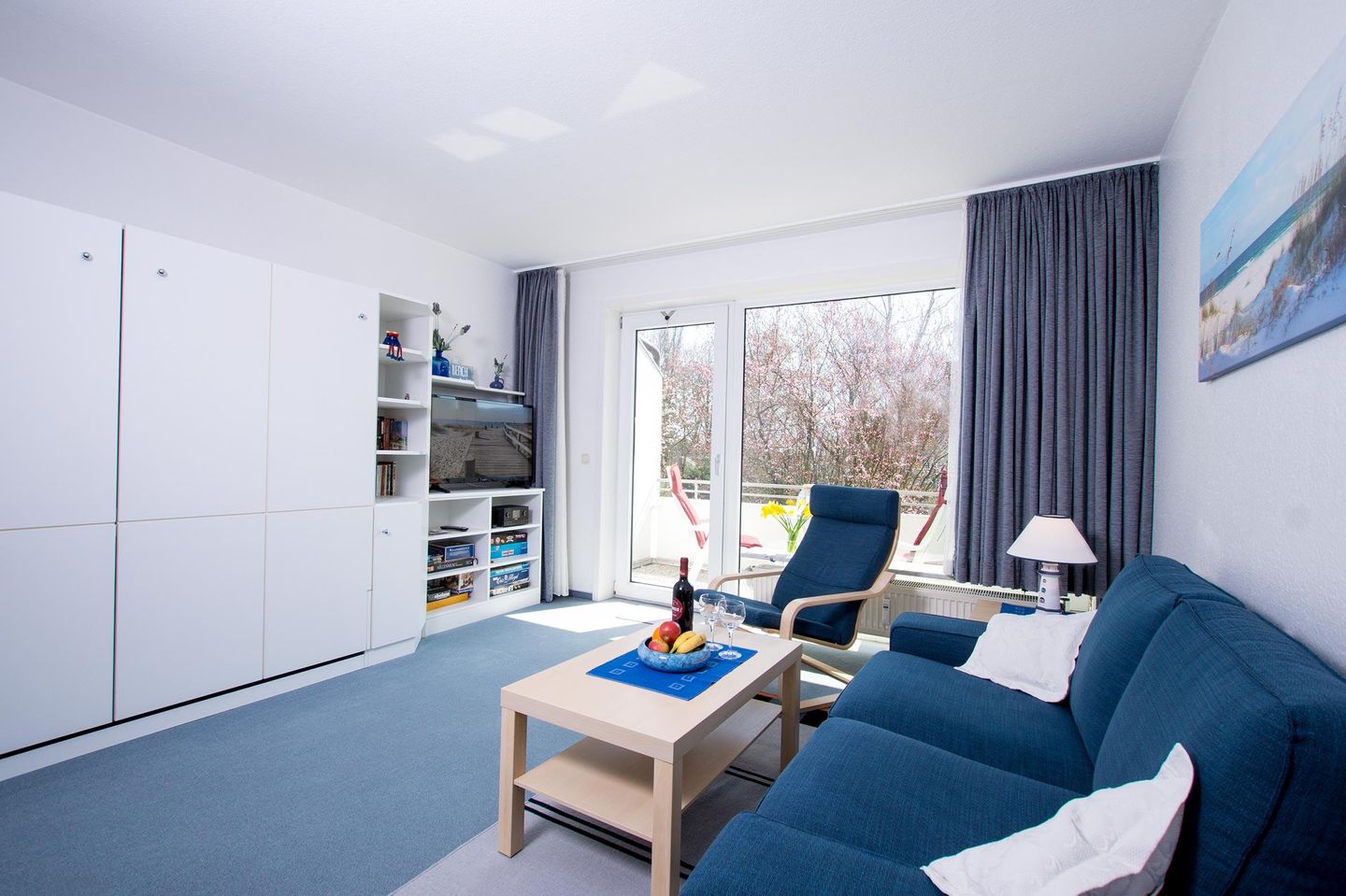 Ferienwohnung für 4 Personen mit Balkon und Privatparkplatz