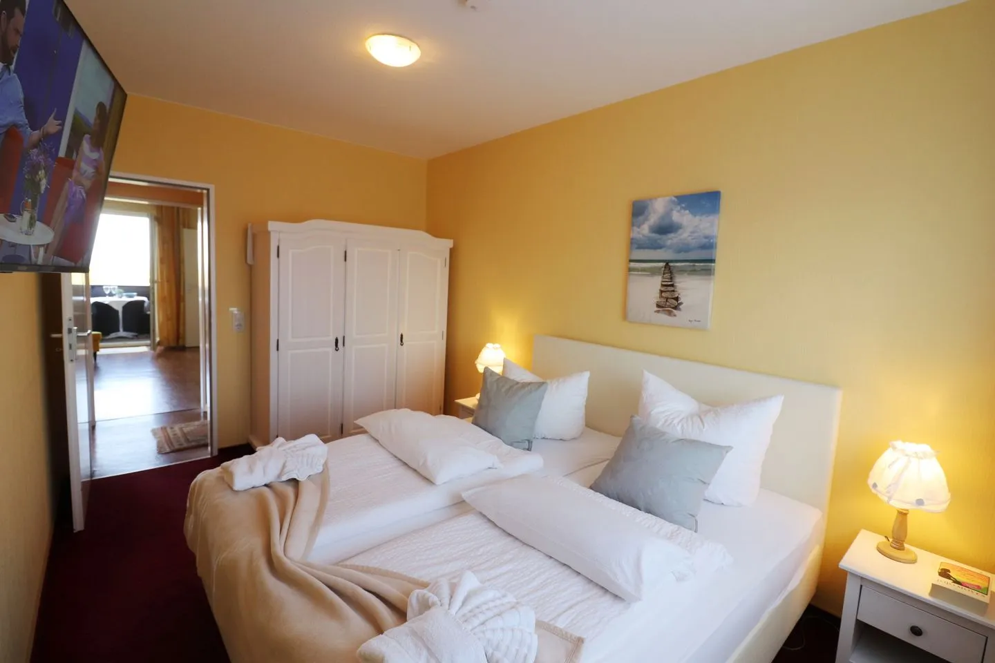 Haus Övern Diek Wohnung 4 Büsum - Schlafzimmer