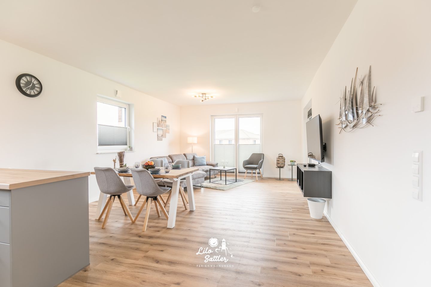 Ferienhaus Op de Weid Wohnzimmer