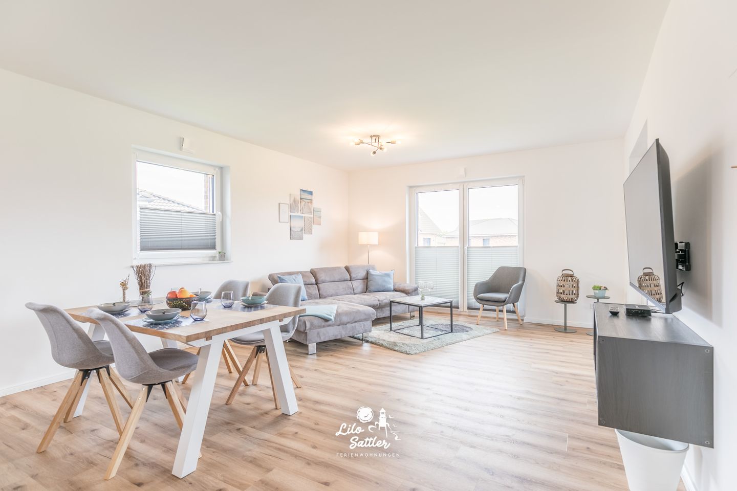 Ferienhaus Op de Weid Wohnzimmer