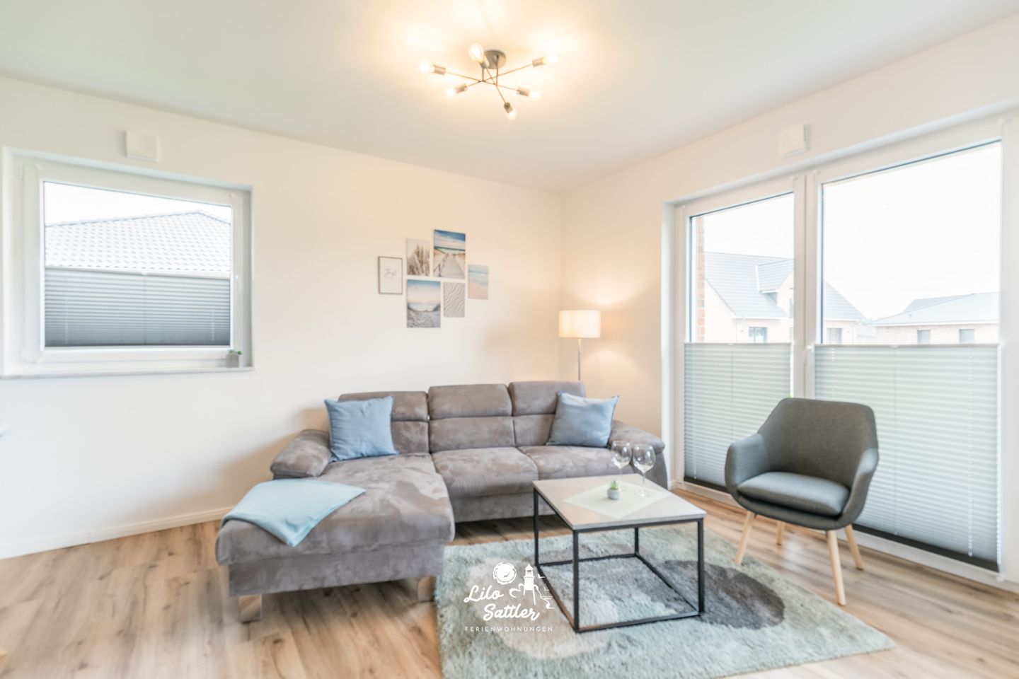 Ferienhaus Op de Weid Wohnzimmer