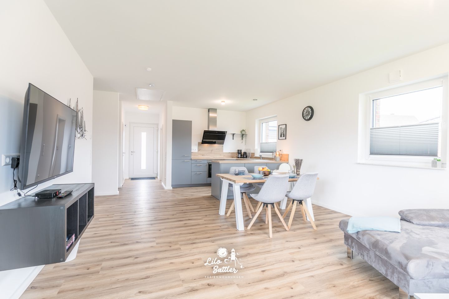 Ferienhaus Op de Weid Wohnzimmer