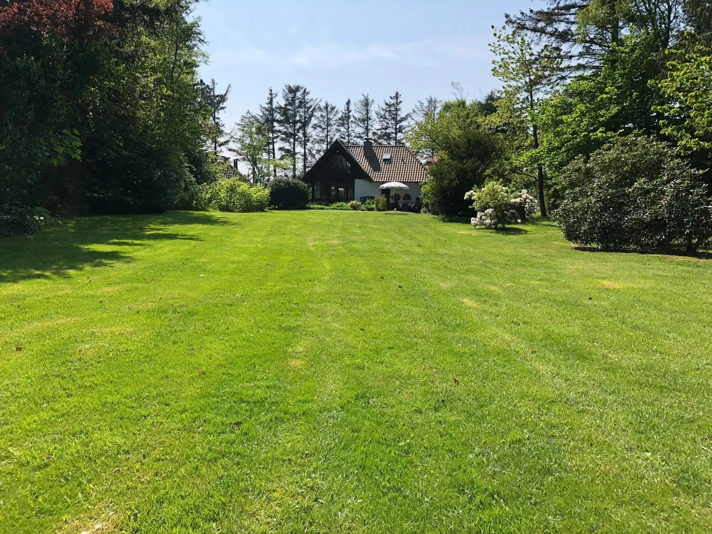 Ferienhaus *Wattprinzessin* Nebel auf Amrum - Gartenblick
