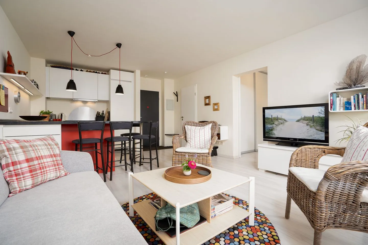 (DKK1f) Ferienwohnung "Meine kleine Perle" Niendorf - Wohnzimmer