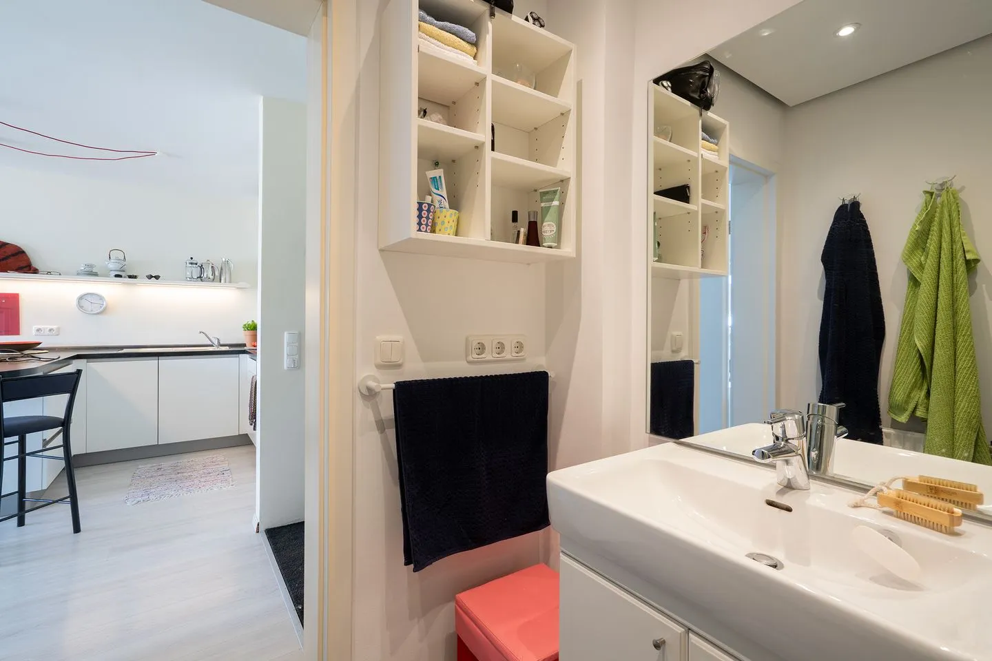 (DKK1f) Ferienwohnung "Meine kleine Perle" Niendorf - Badezimmer