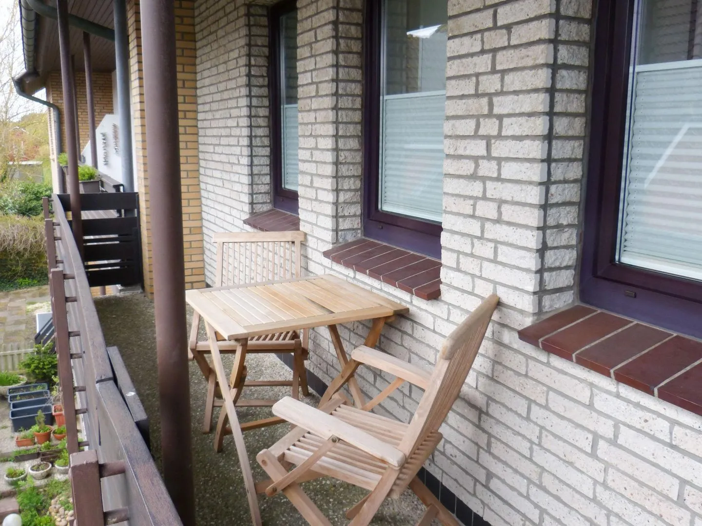 Haus Diana Ferienwohnung „Kniepsand" Wittdün auf Amrum - Balkon der Ferienwohnung Kniepsand in Wittdün auf Amrum