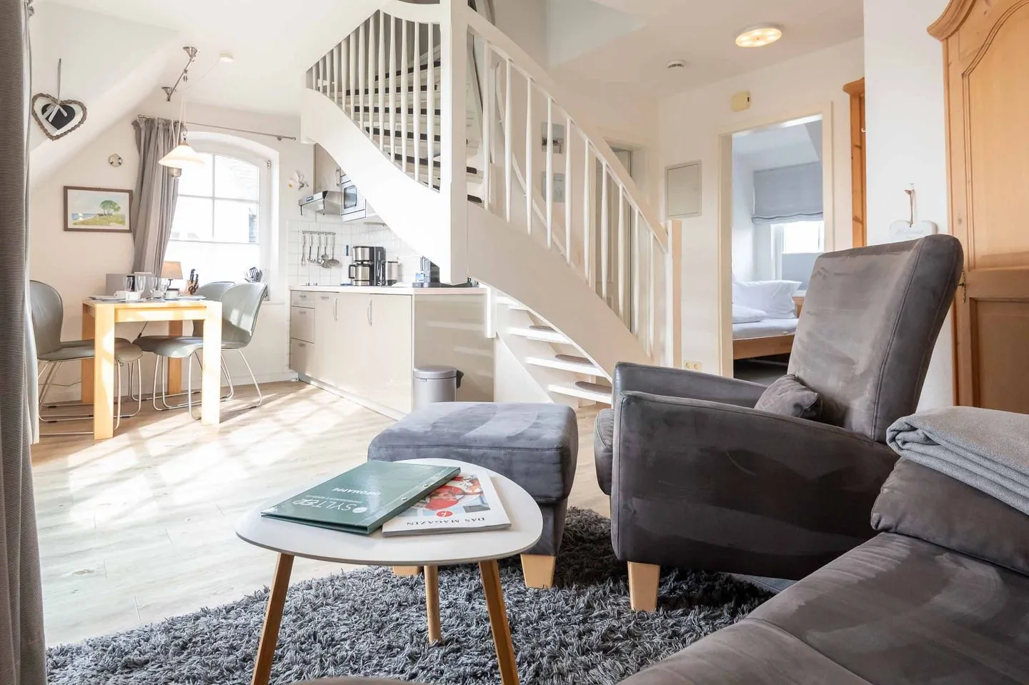 LH Dwarslöper, App.3 Wenningstedt - Wohnzimmer