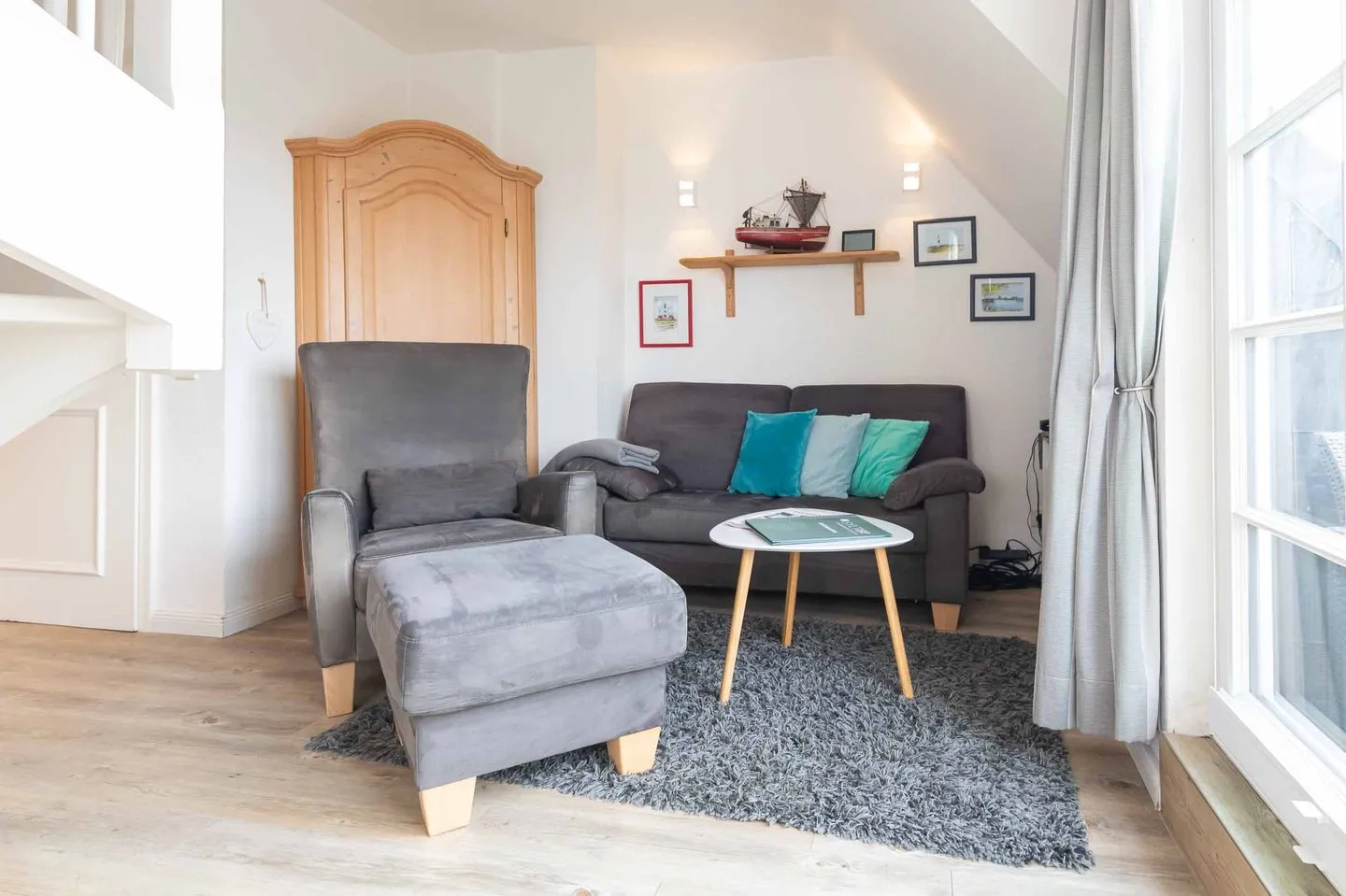 LH Dwarslöper, App.3 Wenningstedt - Wohnzimmer