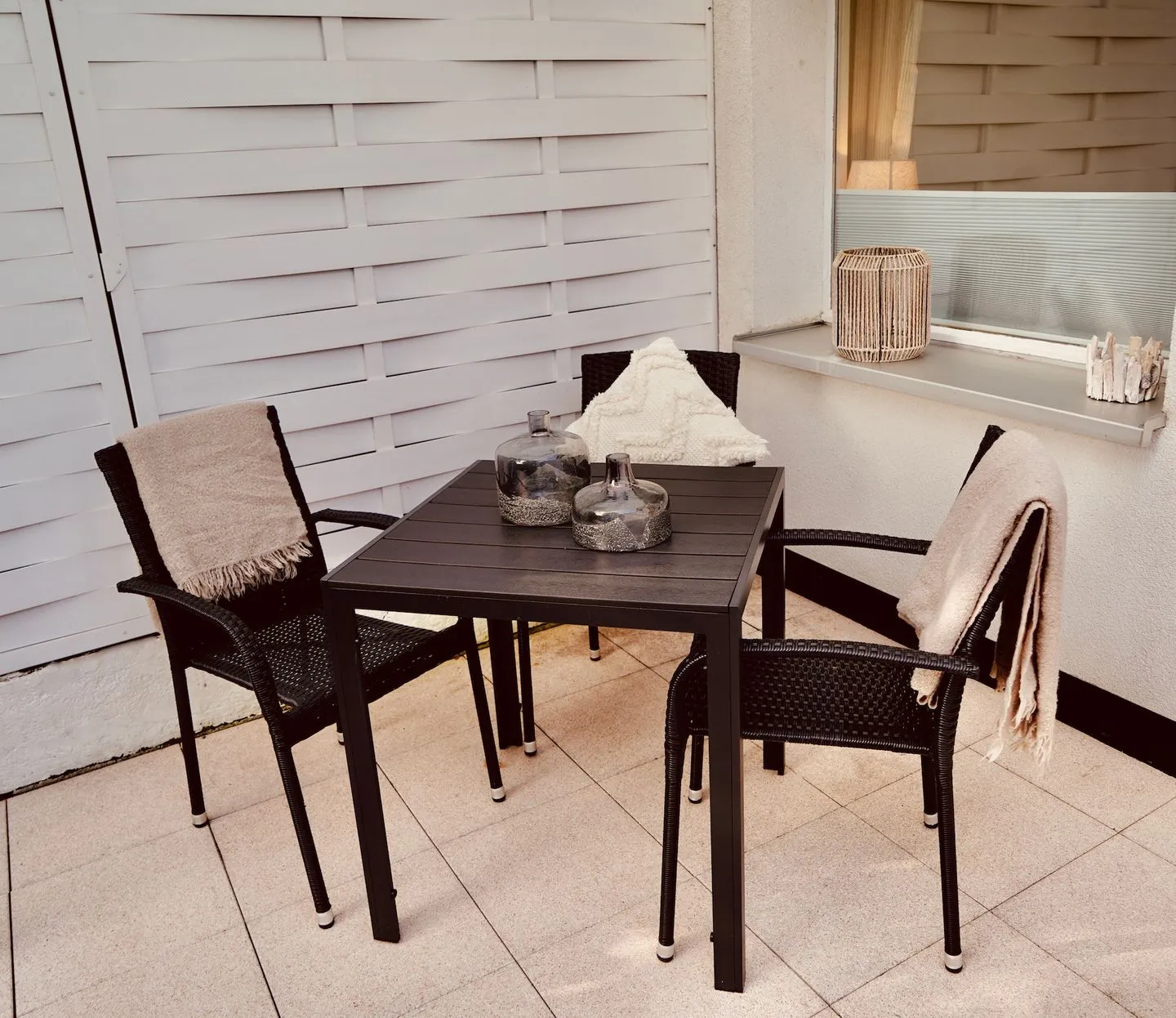 Küstenplatz - Seepferdchen - mit zwei Sonnenterrassen Timmendorfer Strand - Südwestterrasse in der Wohnung Seepferdchen