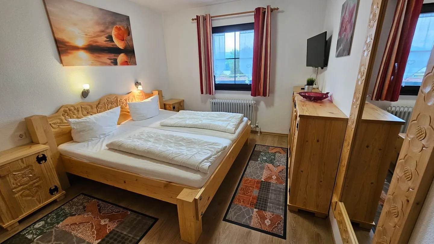 Feriendorf Hochbergle Haus 108 Lechbruck am See - Schlafzimmer