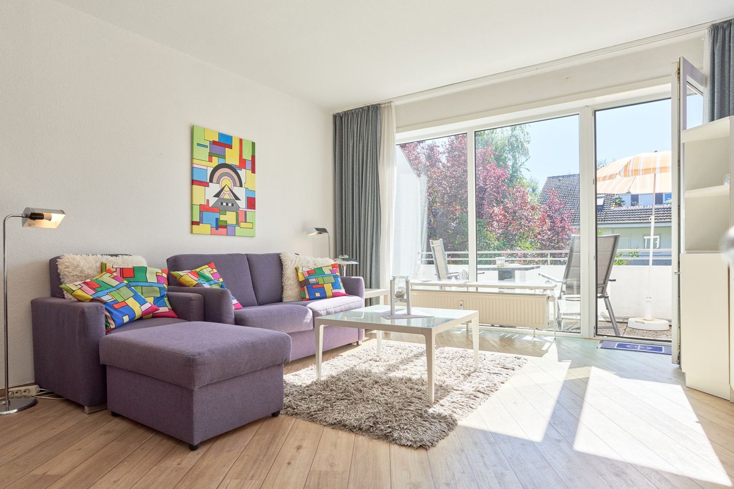 Ferienwohnung für 4 Personen mit Balkon und Privatparkplatz