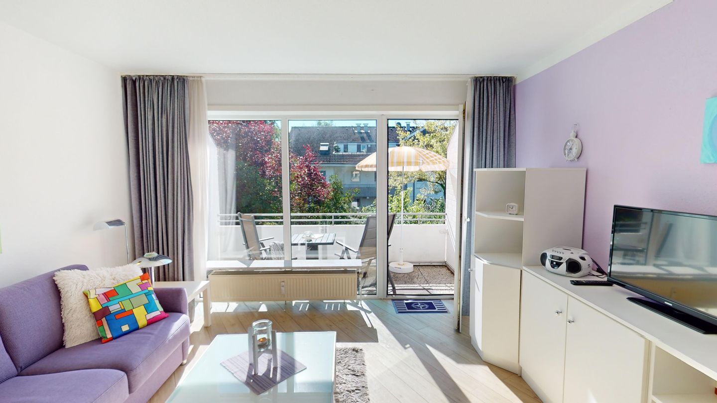 Ferienwohnung für 4 Personen mit Balkon und Privatparkplatz