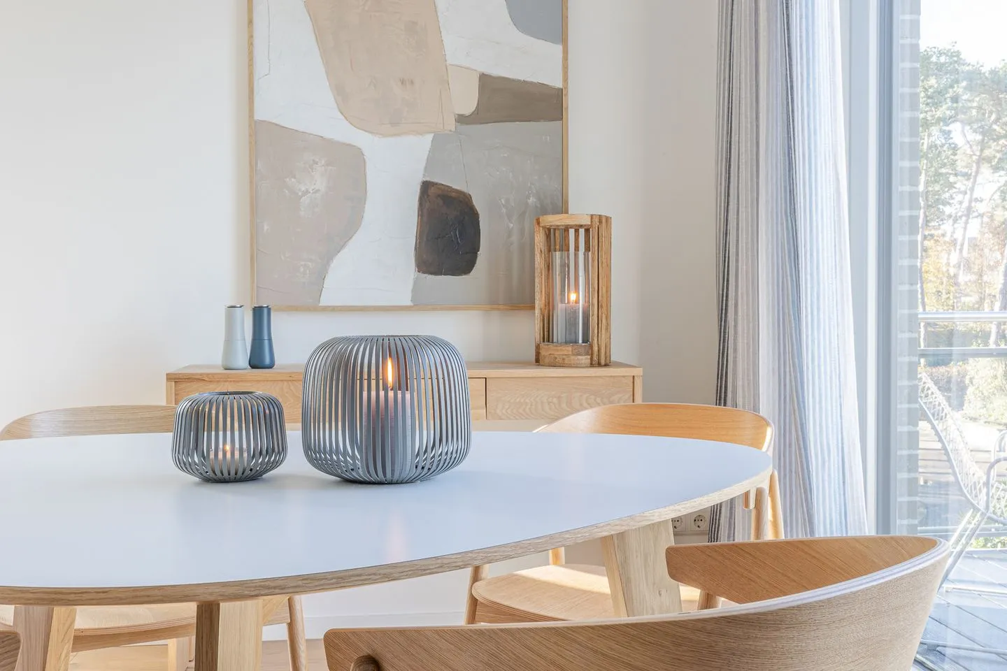 Strandglück - mit Balkon & Meerblick, direkt am Strand - Wohnzimmer