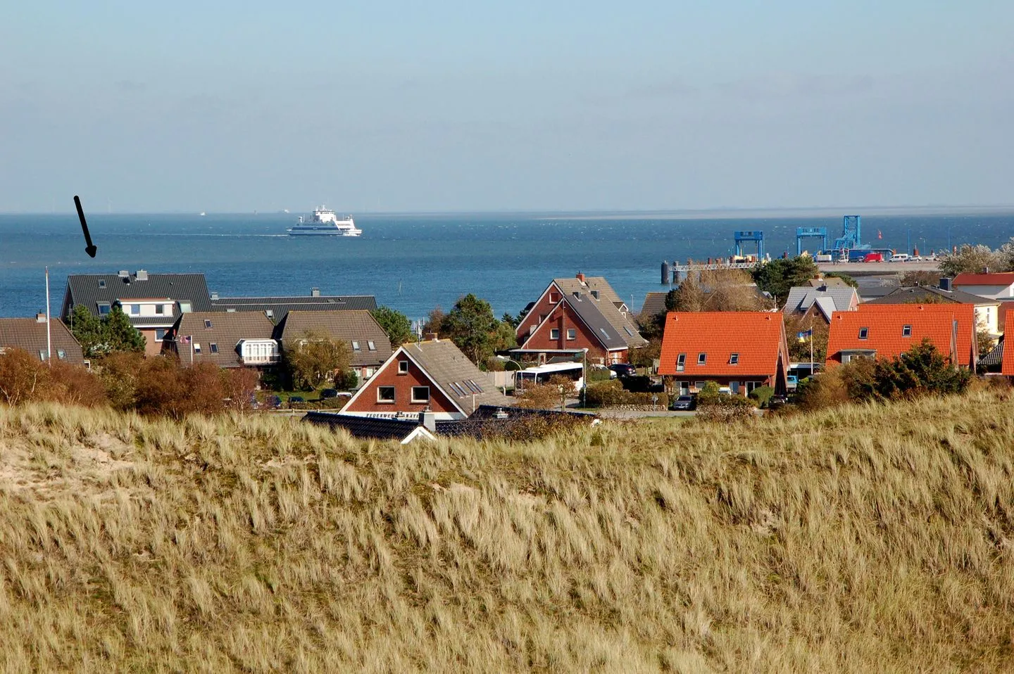 Ferienwohnung Tidenblick Wittdün auf Amrum - Lage der Ferienwohnung Tidenblick in Wittdün auf Amrum