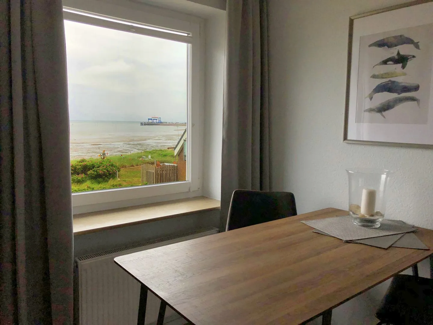 Ferienwohnung Tidenblick Wittdün auf Amrum - Küche der Ferienwohnung Tidenblick in Wittdün auf Amrum