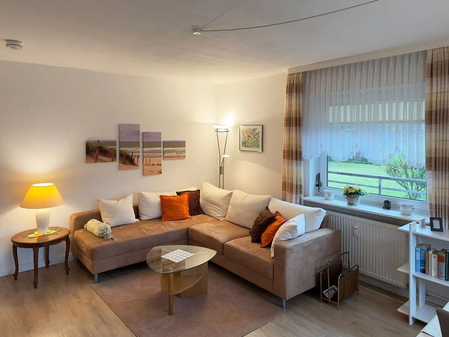 Haus Seeadler Ferienwohnung Meeresbrise Wittdün auf Amrum - Wohnzimmer der Ferienwohnung Meeresbrise in Wittdün auf Amrum